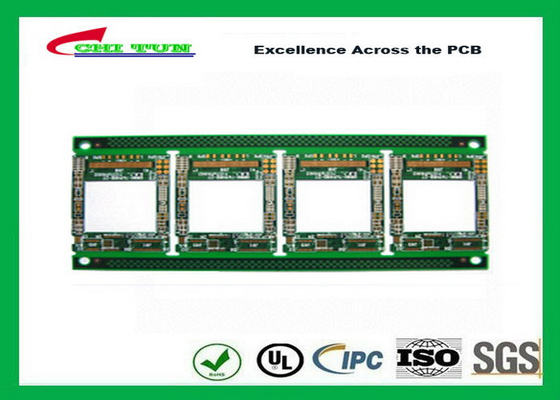 4 πολυστρωματικό PCB FR4 τελειωμένο 1.2MM CNC πινάκων κυκλωμάτων στρώματος και σπάζοντας ετικέττες