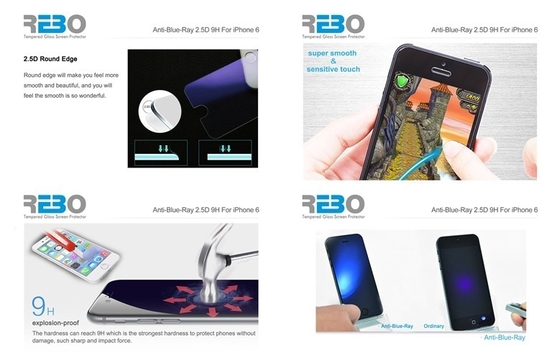 5 explosionproof της Samsung στρώματα γυαλιού ο αντι μπλε Ray γαλαξιών S5 μετριασμένου