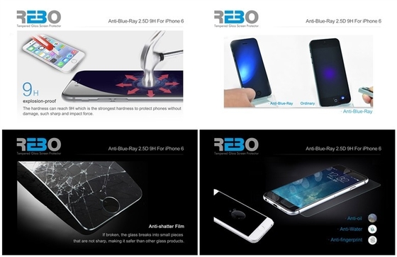 5 explosionproof της Samsung στρώματα γυαλιού ο αντι μπλε Ray γαλαξιών S5 μετριασμένου