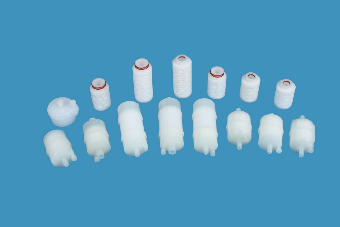 υγρή κασέτα φίλτρων 0,2 μικρών, PES/PTFE/πτυχωμένη PP κασέτα φίλτρων