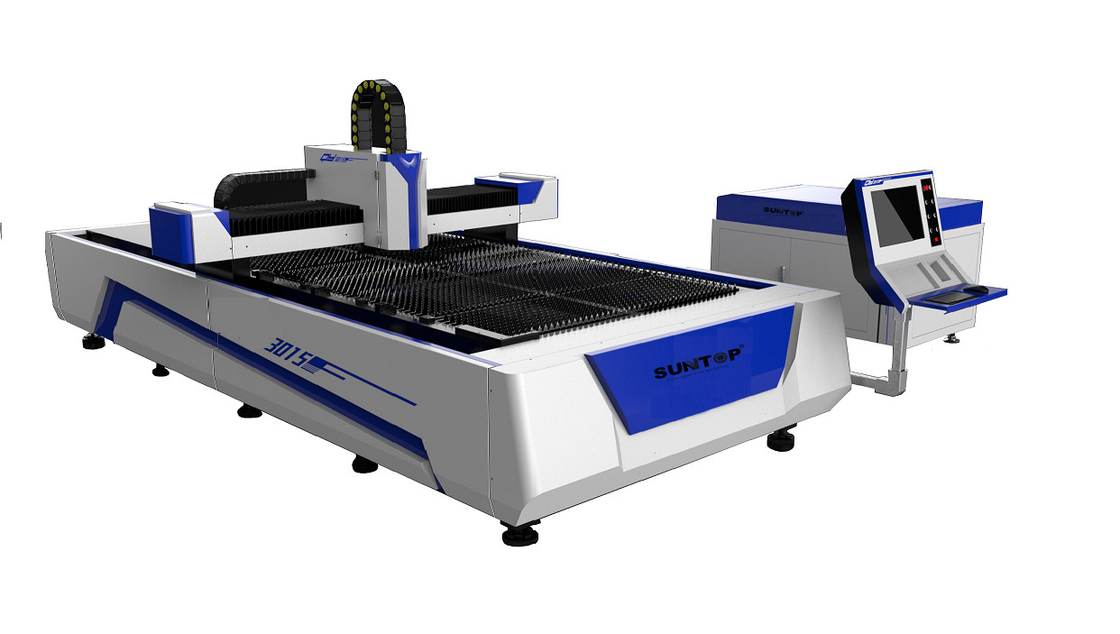 500W κόπτης λέιζερ ινών με το τέμνον μέγεθος 1500 × 3000mm για την κοπή μετάλλων φύλλων